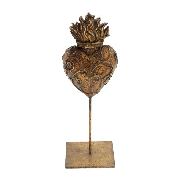 Ex-voto coeur sur socle
